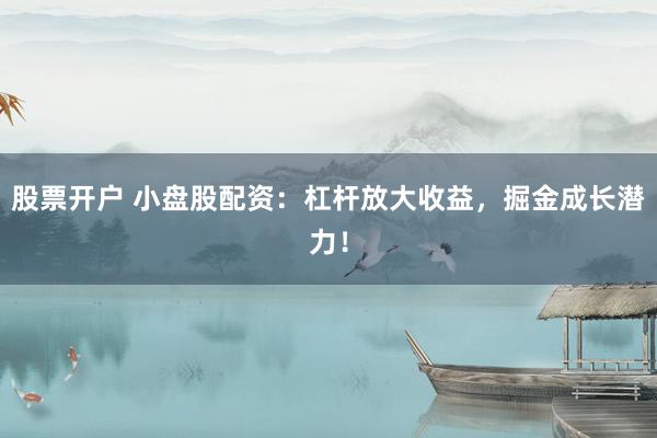 股票开户 小盘股配资：杠杆放大收益，掘金成长潜力！