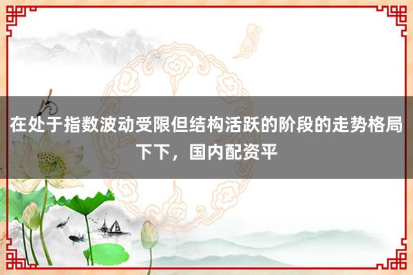 在处于指数波动受限但结构活跃的阶段的走势格局下下，国内配资平
